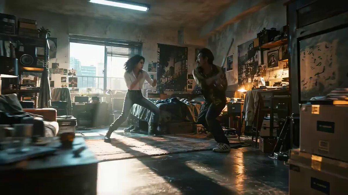 Urban Apartment Fight Scene Prompt
