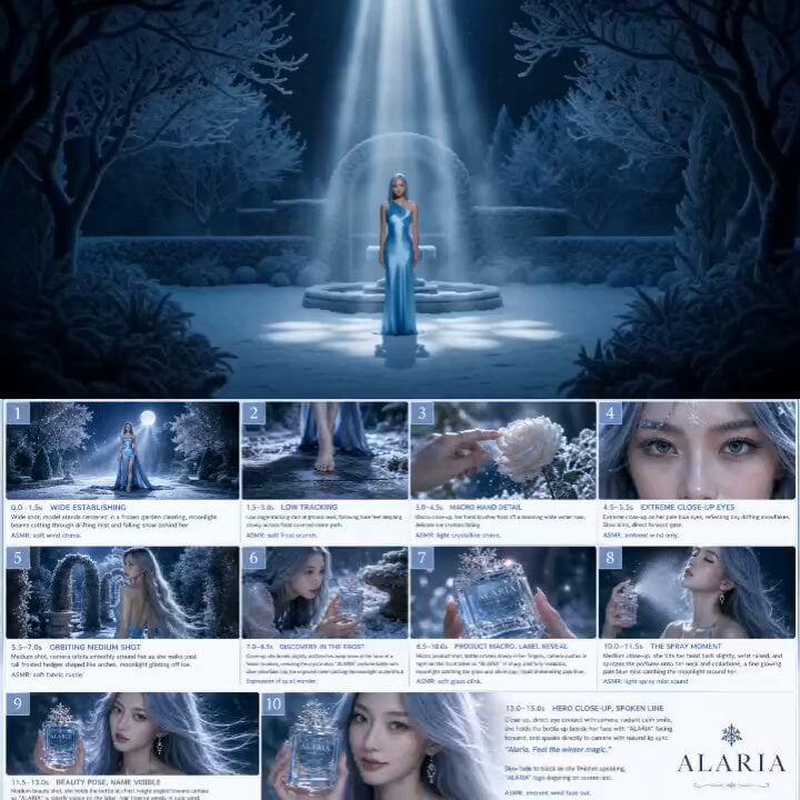 Cinematic 15s K-beauty commercial, vertical 9:16, live-action photoreal style,…