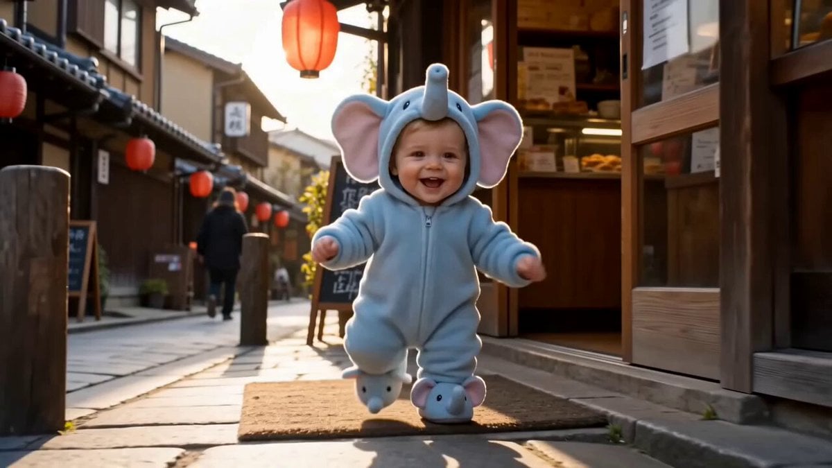 A heartwarming, cinematic 15-second video in bright golden hour…
