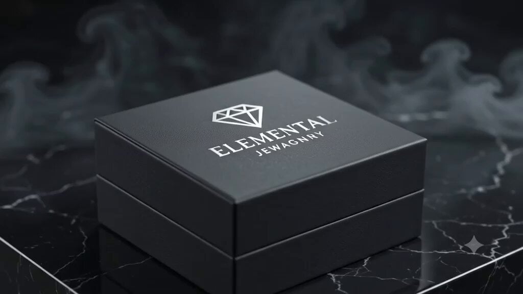 Create a cinematic luxury diamond advertisement with a dark…