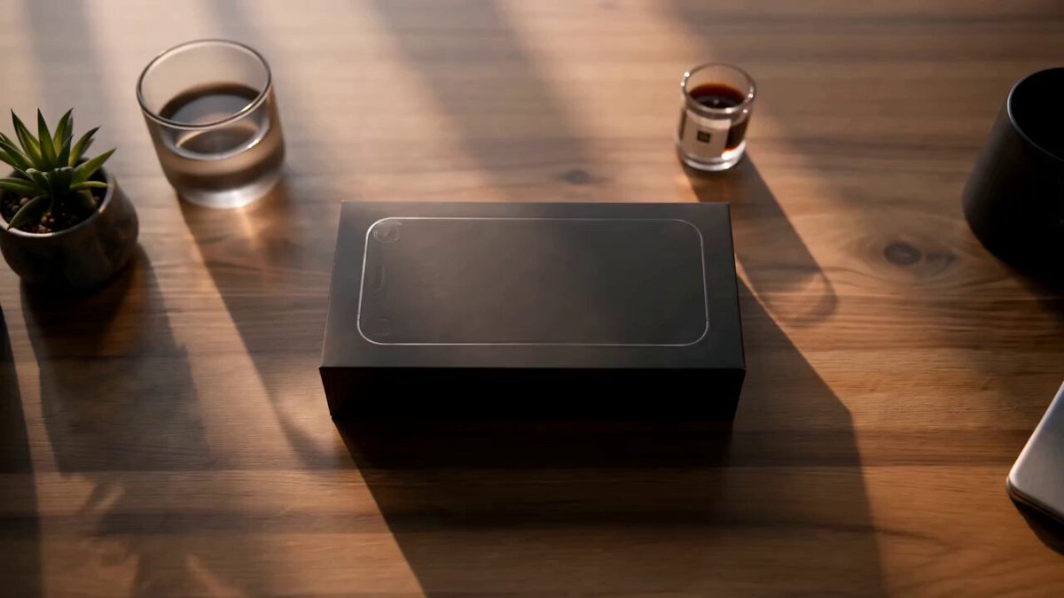 [Aesthetic] Premium cinematic live-action tech commercial, realistic smartphone unboxing/review,…