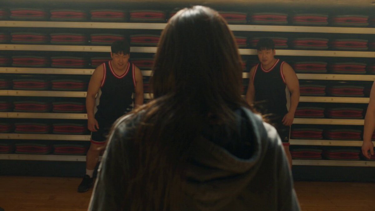 CONCEPT: Ultra-realistic live-action scene. A young woman is trapped…